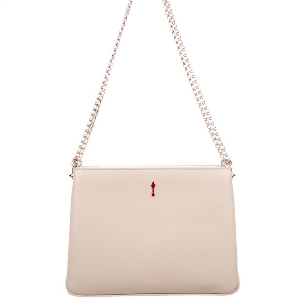Creme leather Christian Louboutin Triloubi bag - Picture 4 of 5